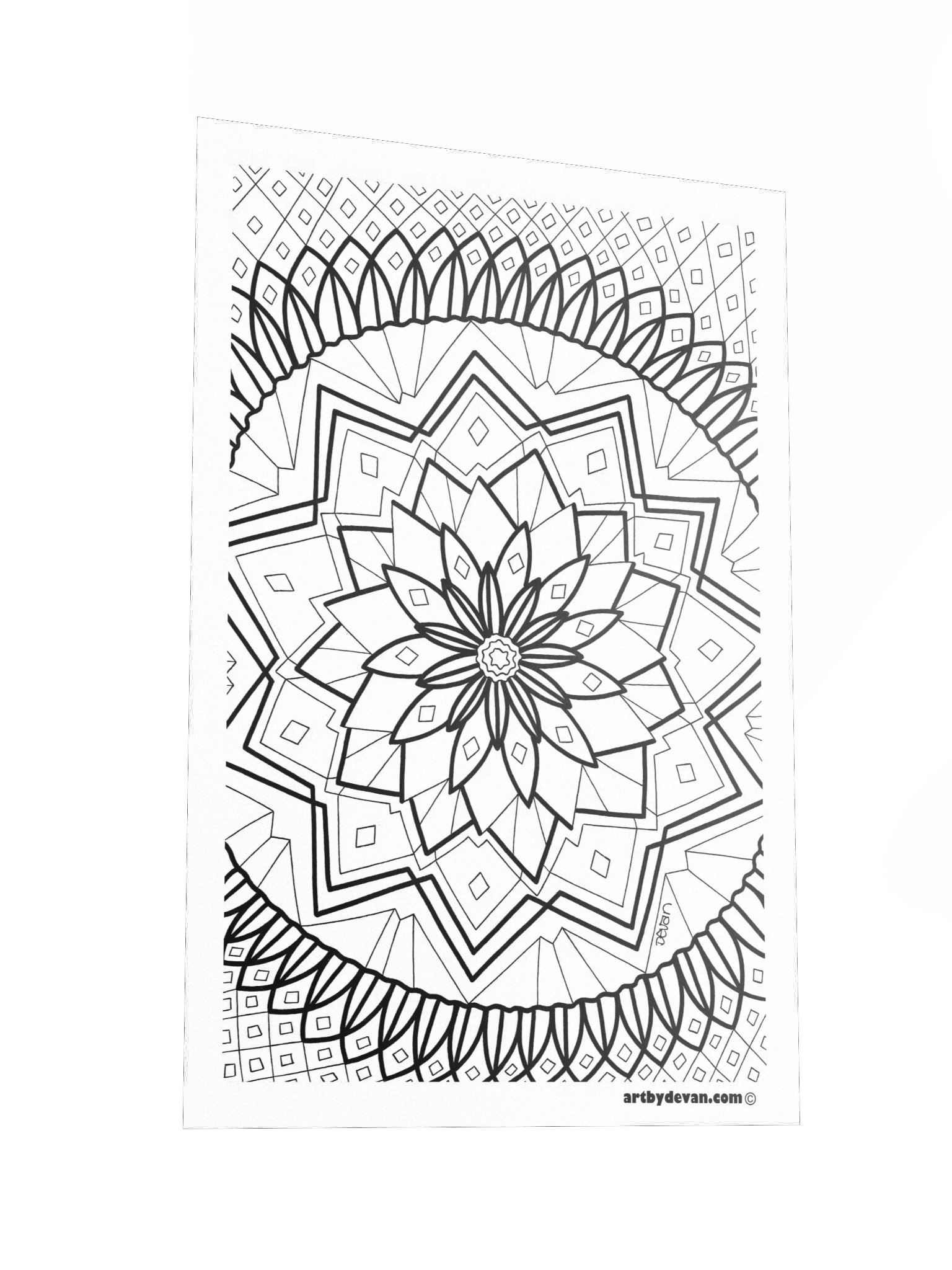 Color Your Own Art: Star Mandala product image (2)