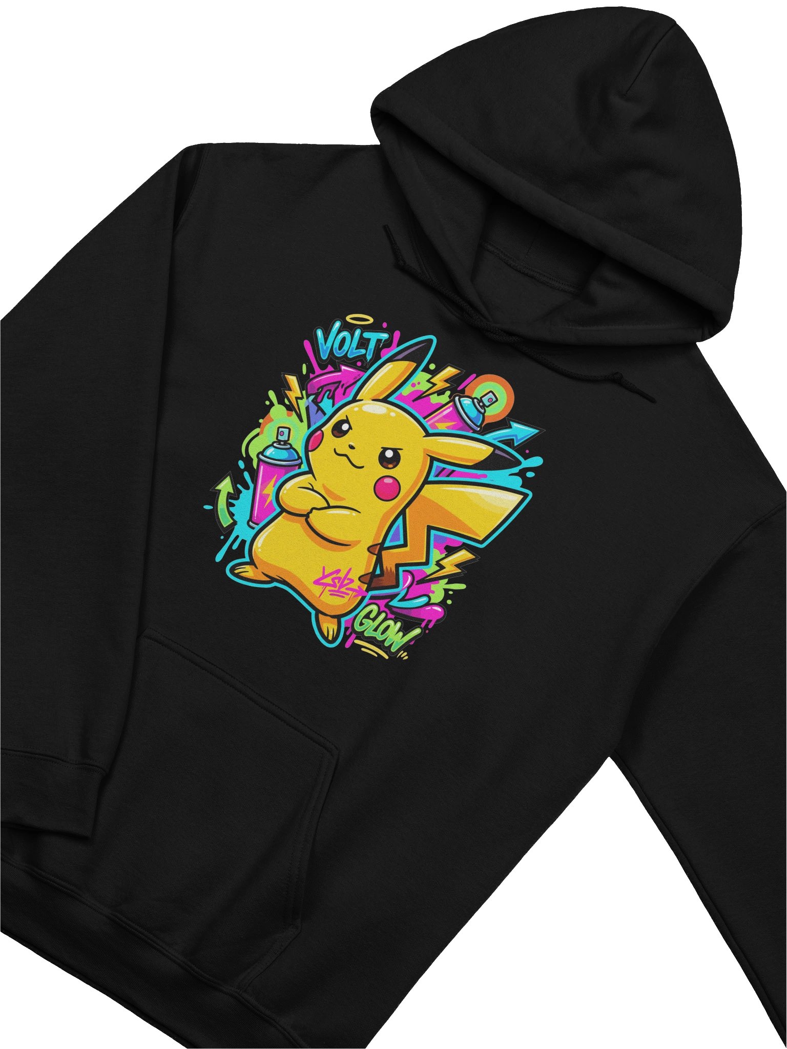 Pikachu graffiti hoodie product image (19)