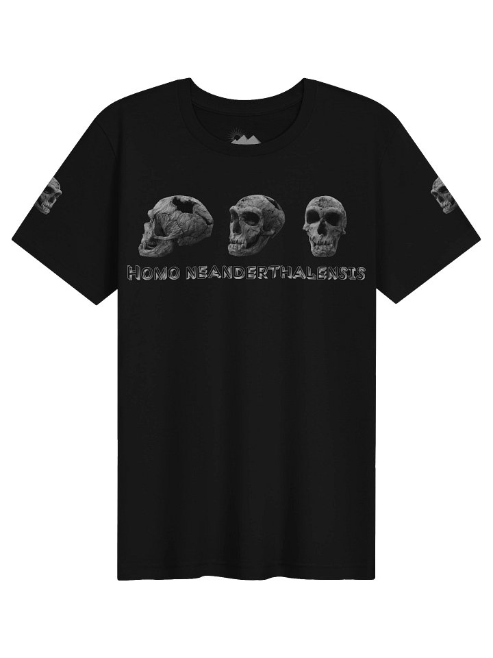 Neanderthal Fossil Skull T-Shirt Dark product image (1)