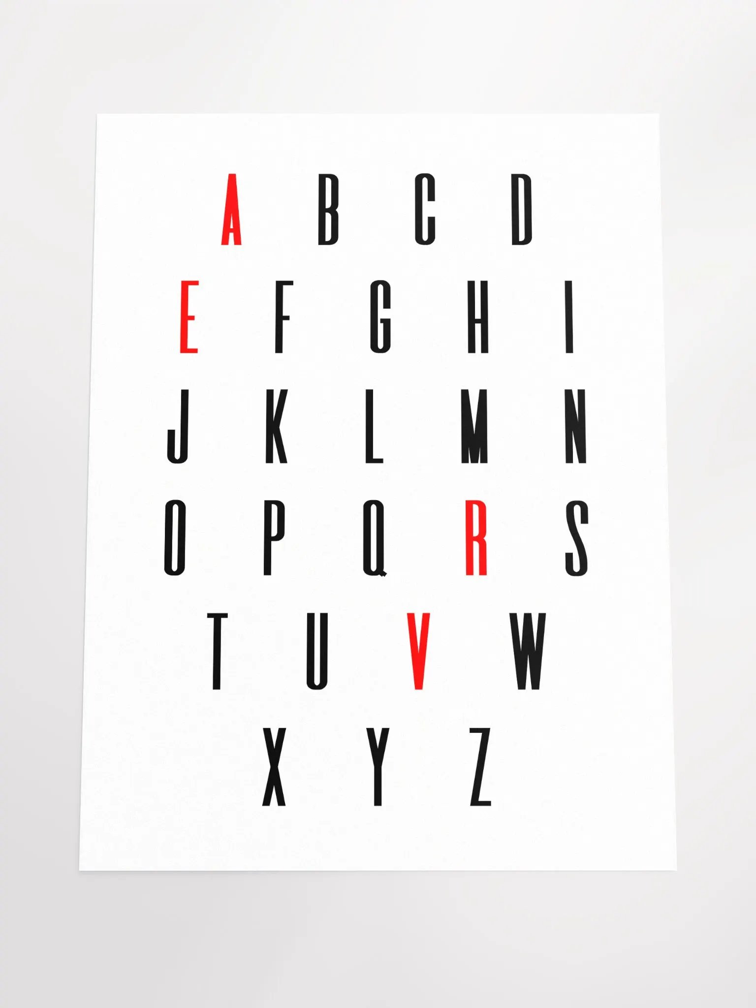 ALPHABET POSTER WHITE + FREE SHIPPING product image (4)
