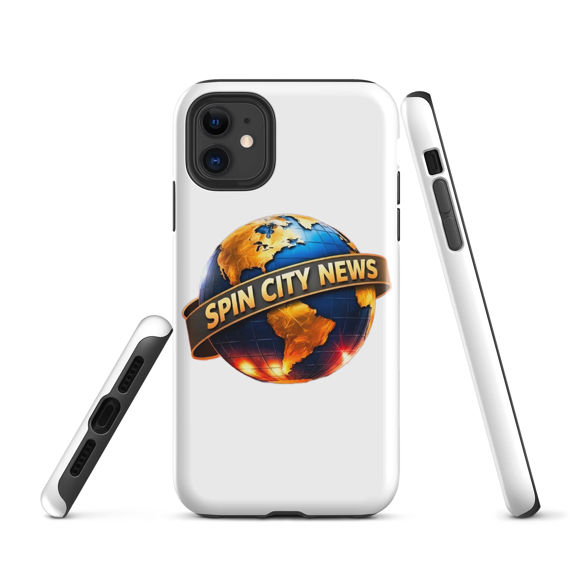 Spin City News Globe iPhone Tough Case product image (1)
