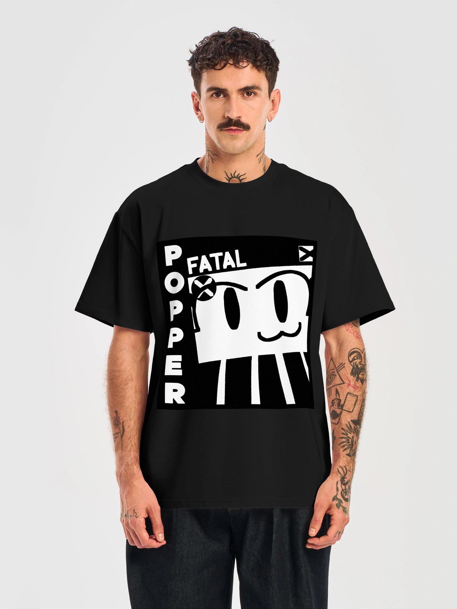 Popper Box Print T-Shirt product image (17)