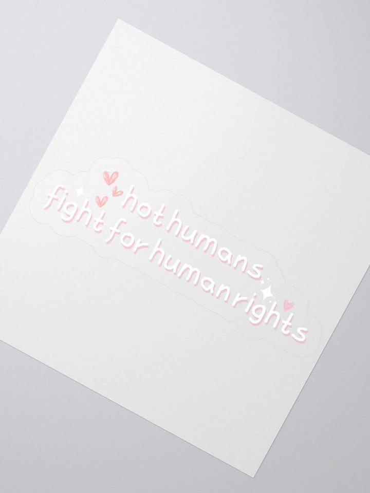 hot humans fight for human rights sticker product image (2)