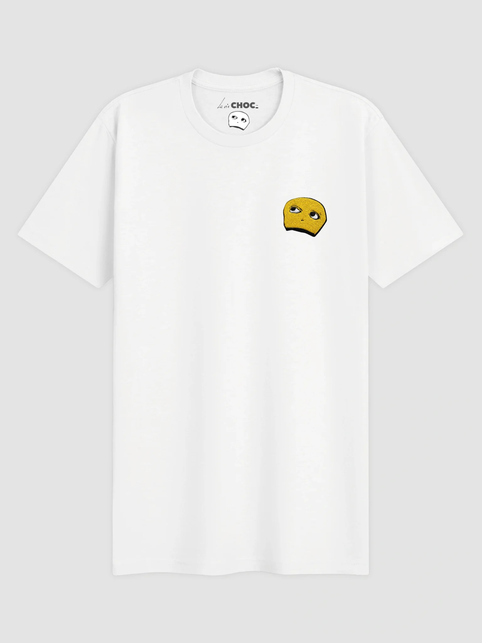 Vibrant Skull Embroidered Identity Tee White product image (1)