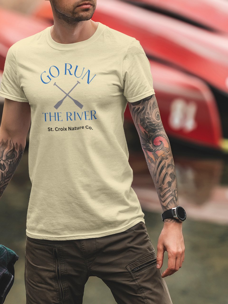 Go Run The River - Cotton T-Shirt product image (44)
