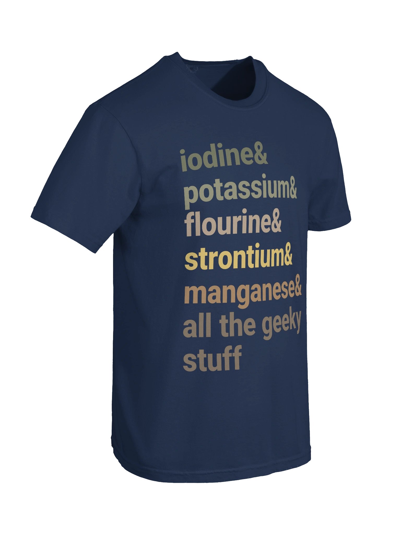Reef Tank Trace Elements Shirt – Iodine, Potassium & Strontium Reef Aquarium Tee product image (10)
