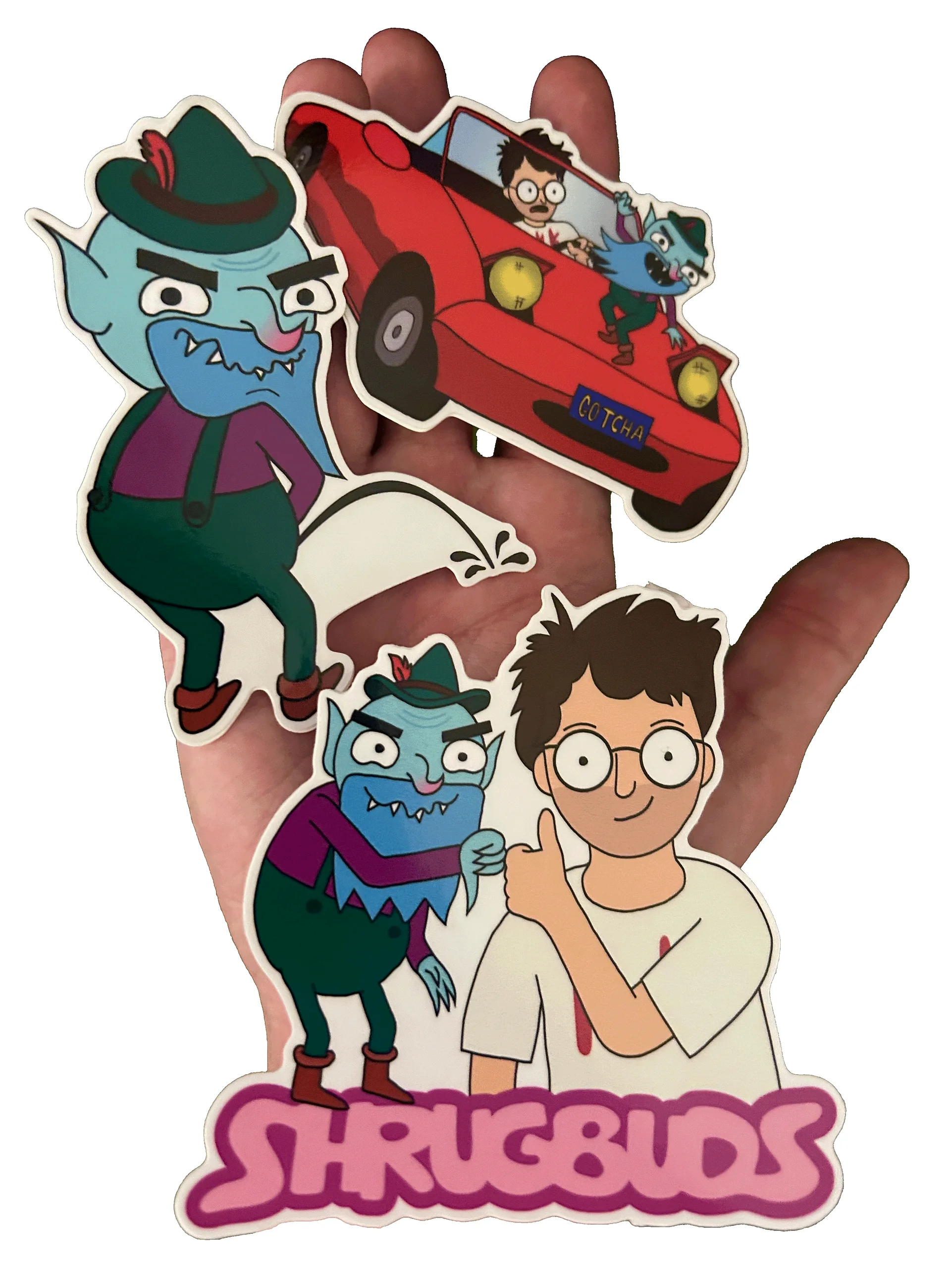 Shrugbuds 3-Sticker Pack product image (1)