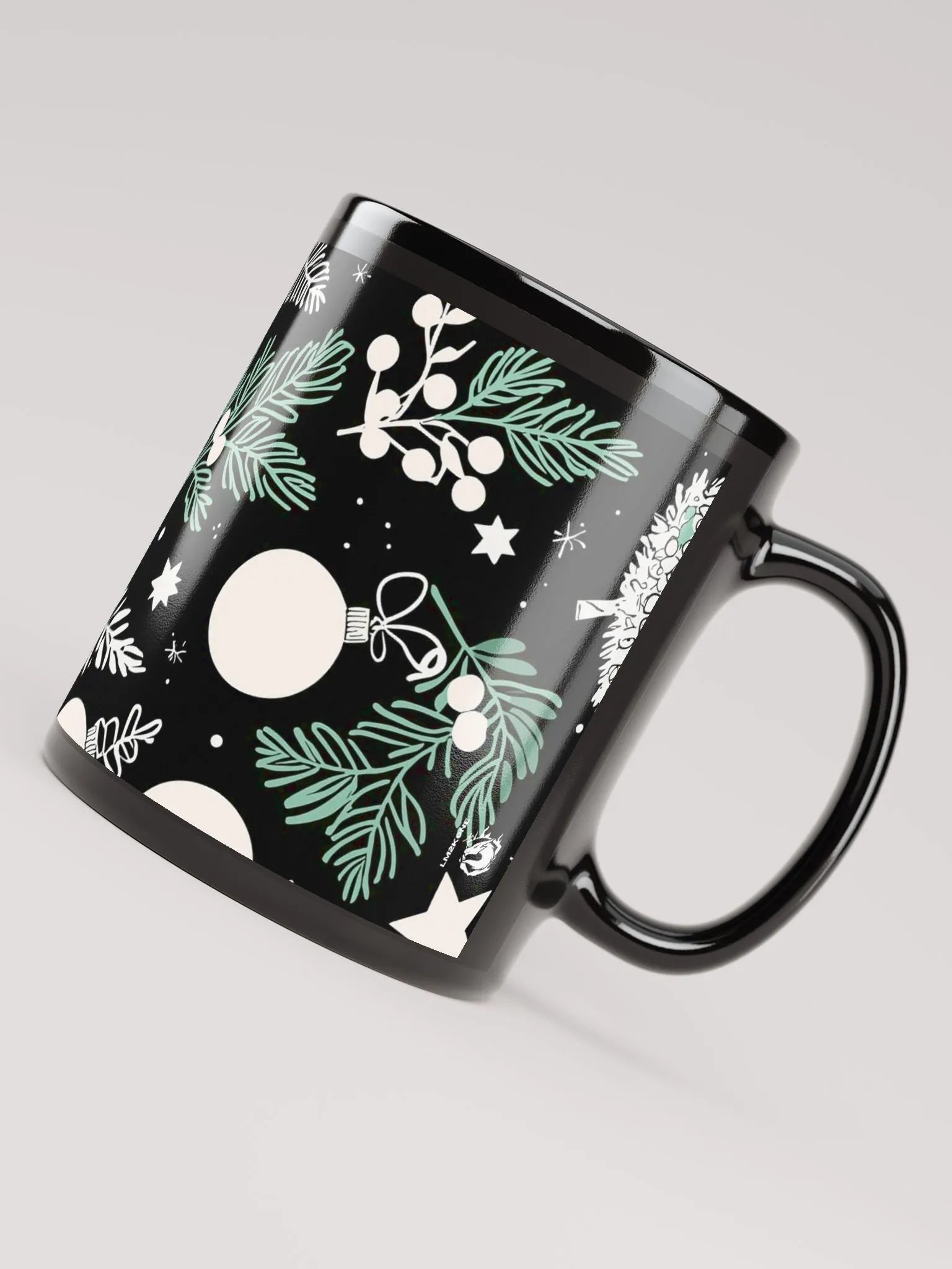 Holiday Magic Black Glossy Mug product image (5)