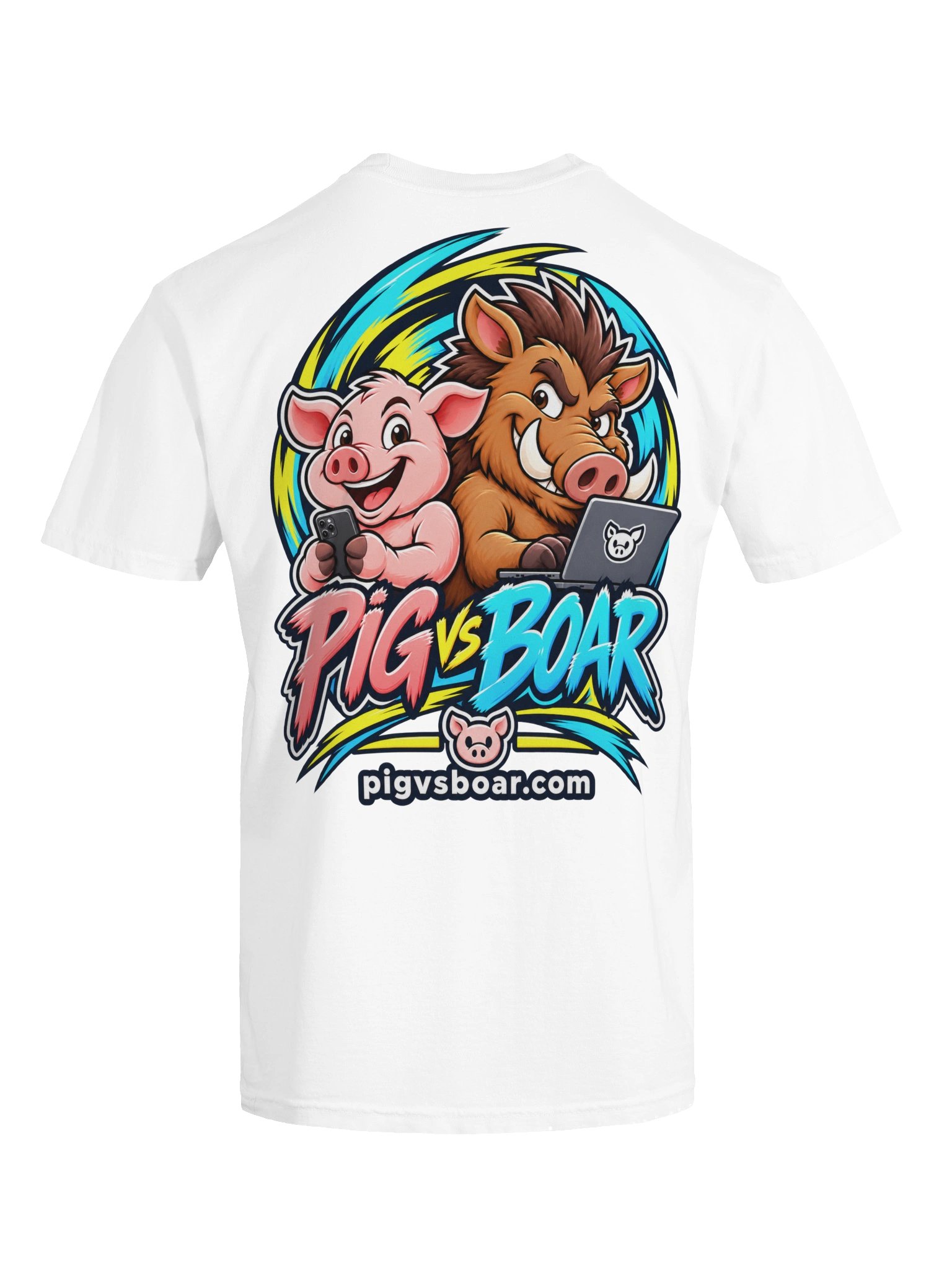 Pig vs Boar Showdown Adult Tee - Color product image (11)