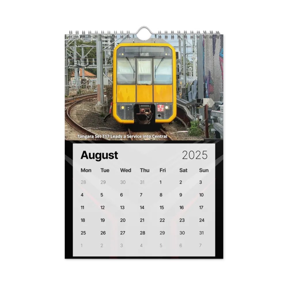 Sydney Trains Vlogs 2025 Calendar product image (3)