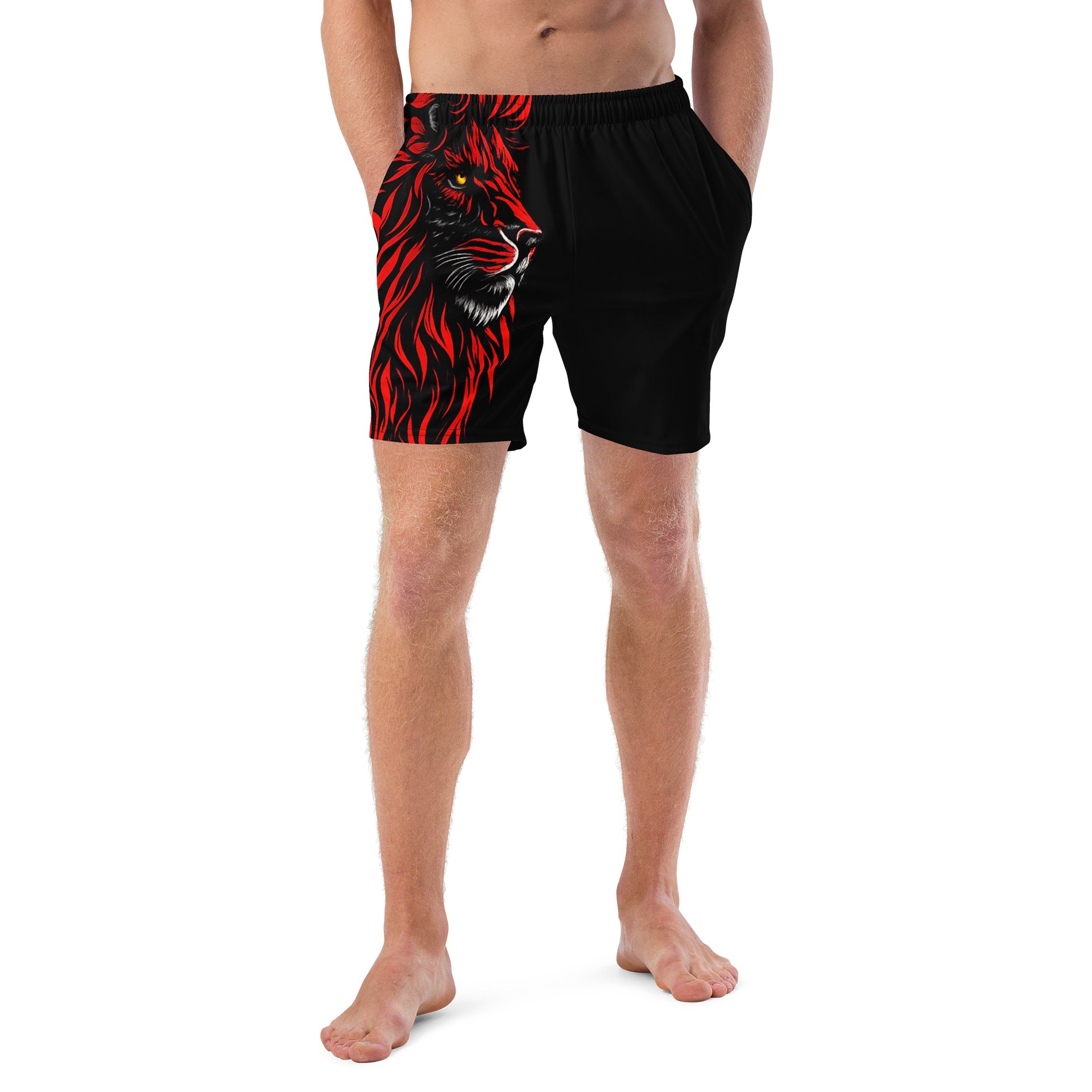 Red Mane Lion Swim Trunks product image (4)