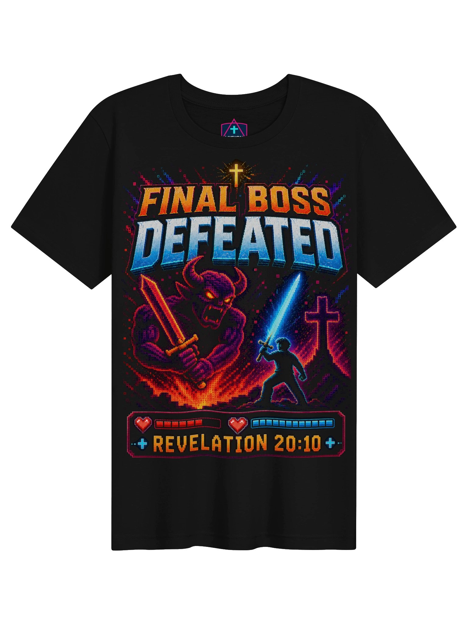 Final Boss - Unisex - Christian Retro Gamer T-Shirt product image (3)