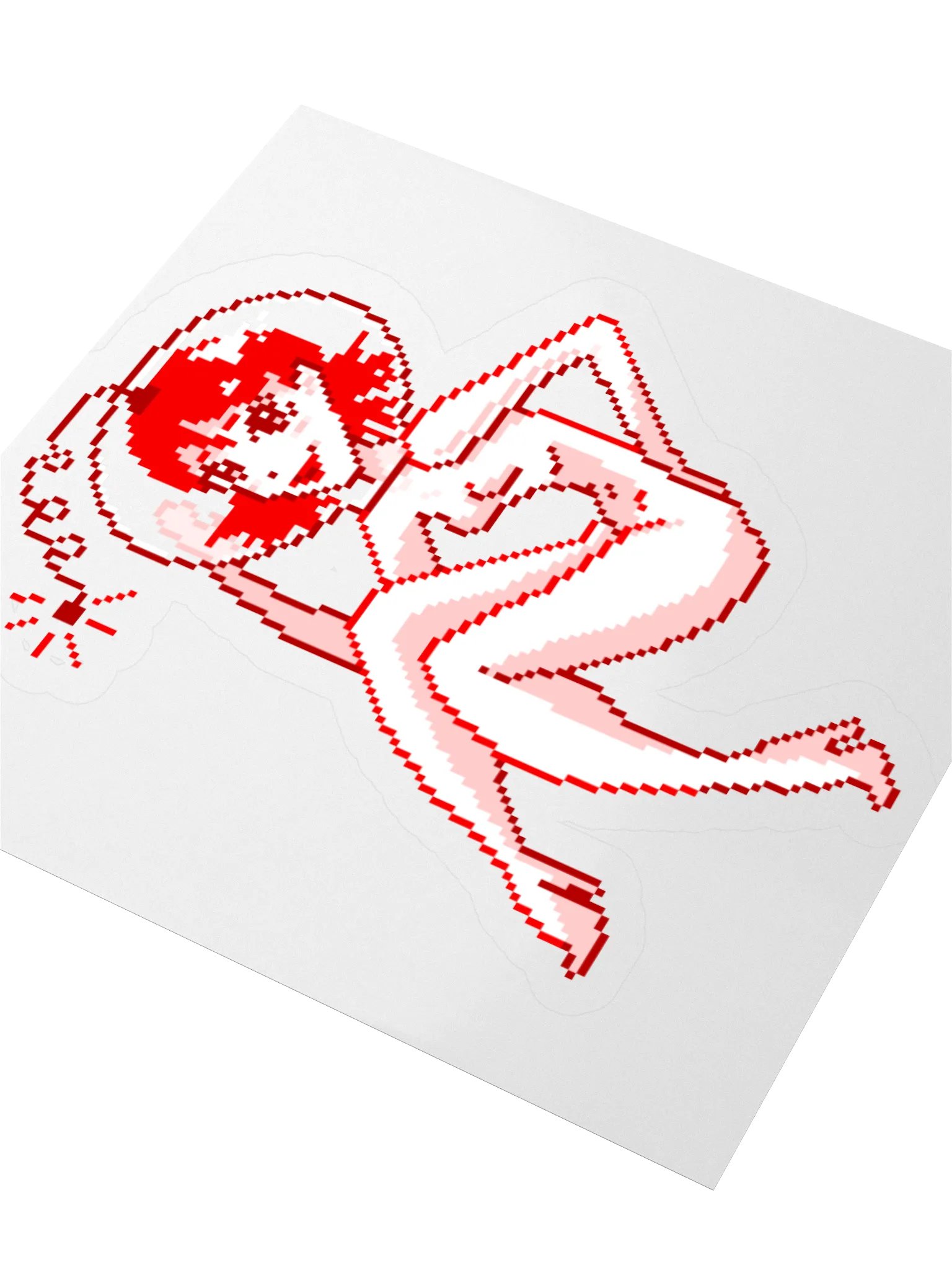 Retro Spacegirl smaller sticker product image (3)