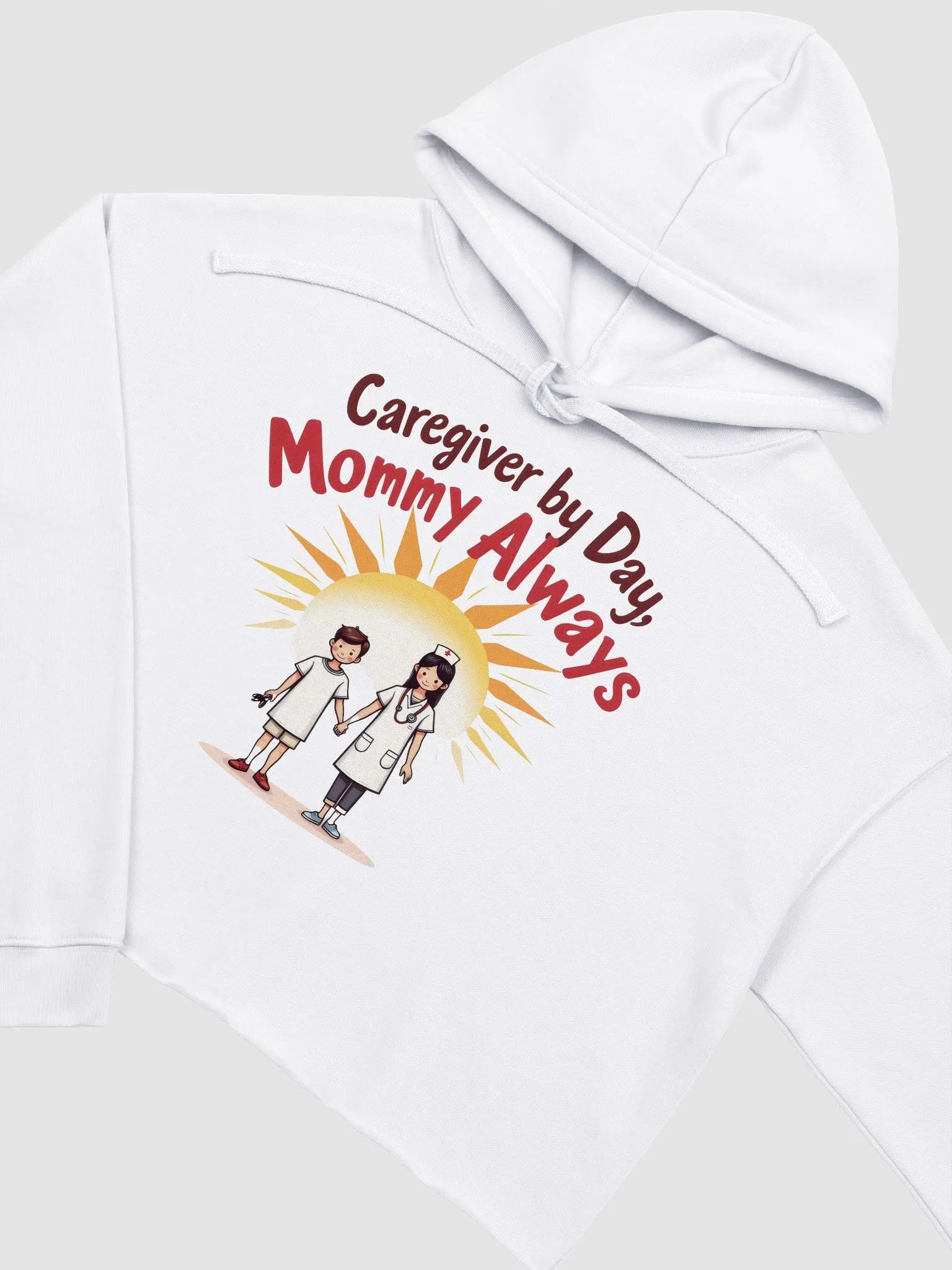 Sunshine Nurse Mom Crop Hoodie product image (17)