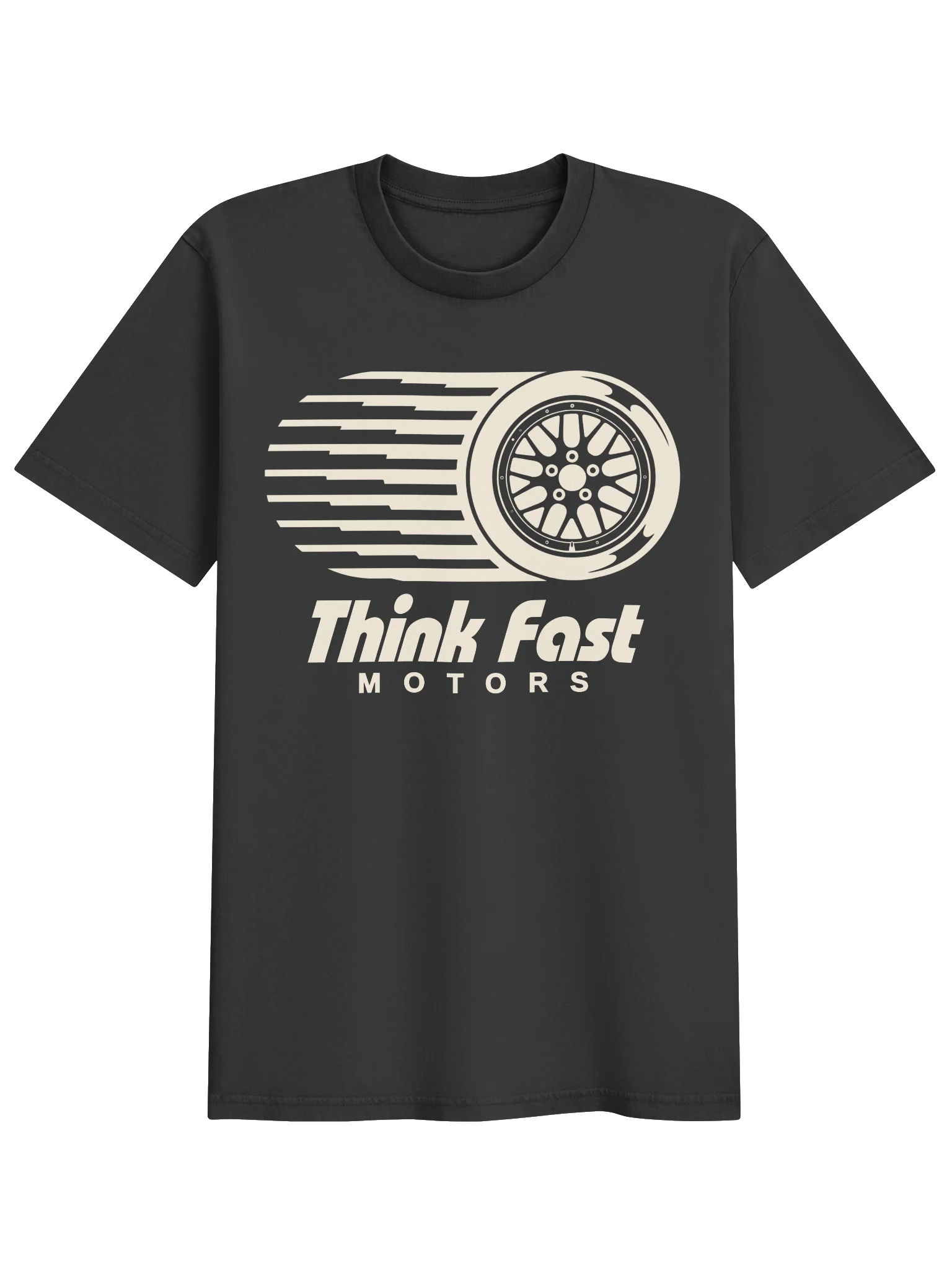 Think Fast Motors Speed Wheel Tee - Black product image (1)