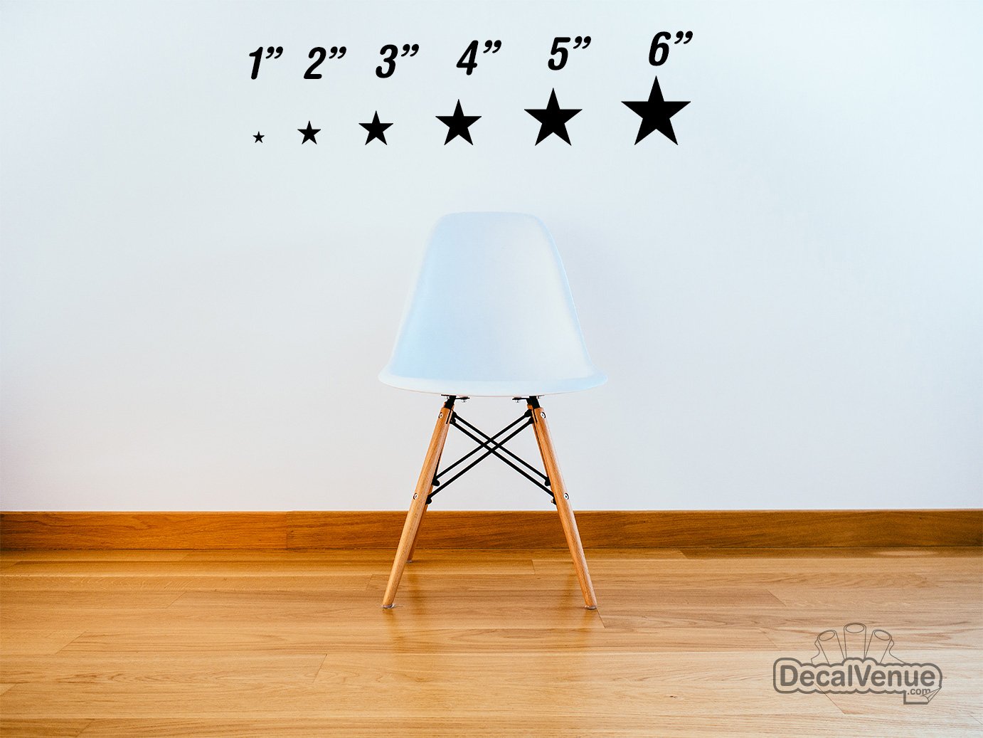 2 Inch White Star Decals, Vinyl Star Stickers for Surfboards, Walls and Crafts, Bulk Packs 100 to 600 product image (2)