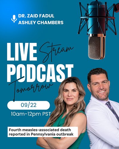 🚨 Tomorrow morning we're going live and you don't want to miss this one.

Dr. Zaid Fadul and vaccine policy attorney Ashley C...