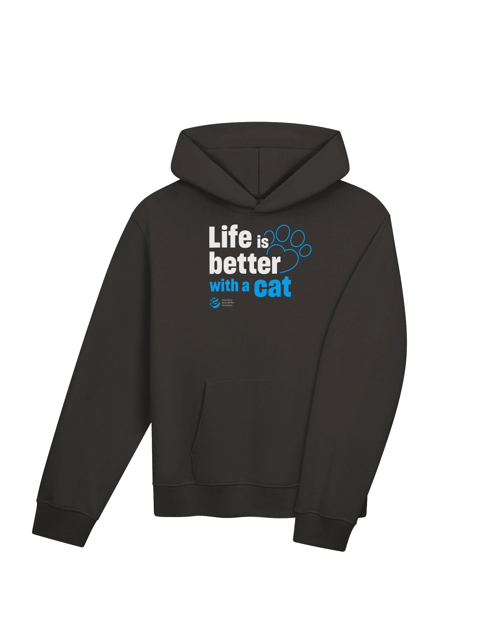 Life is better with a cat - Typographic - Hoodie product image (4)