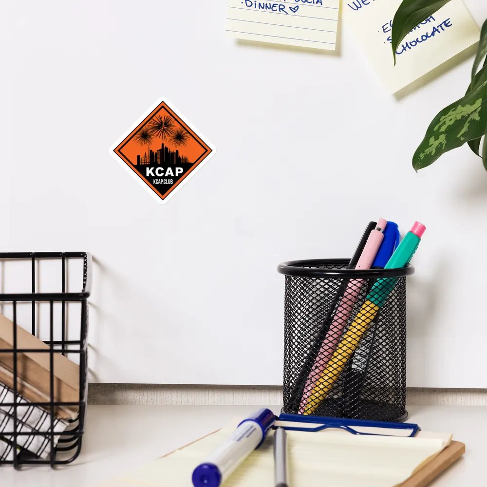 Die-Cut Magnet - Black Logo on Orange product image (10)