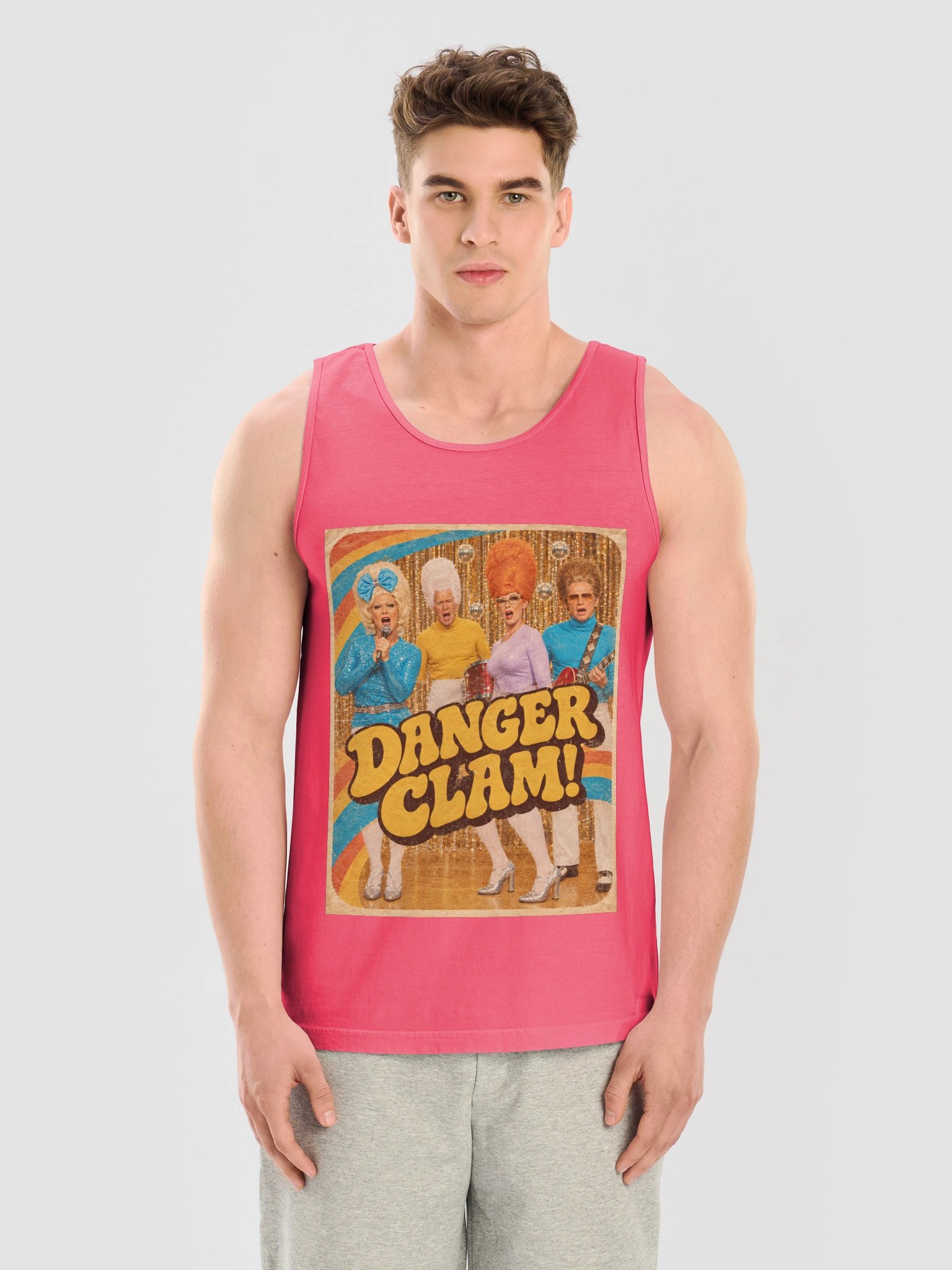 DANGER CLAM! | VINTAGE EDITION | The Official Retro Flux TV Tank | Comfort Colors Unisex Garment-Dyed product image (1)