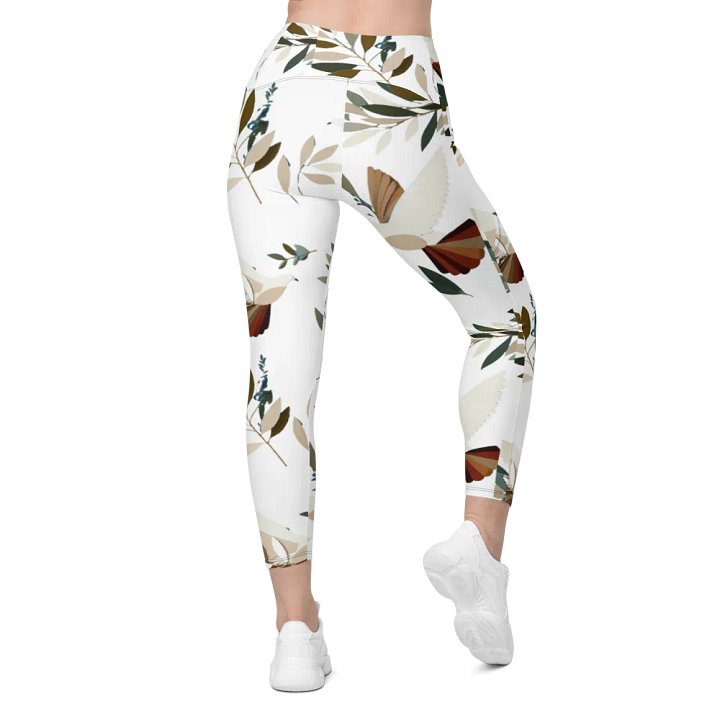 Harmony Birds Crossover Leggings with Pockets product image (2)