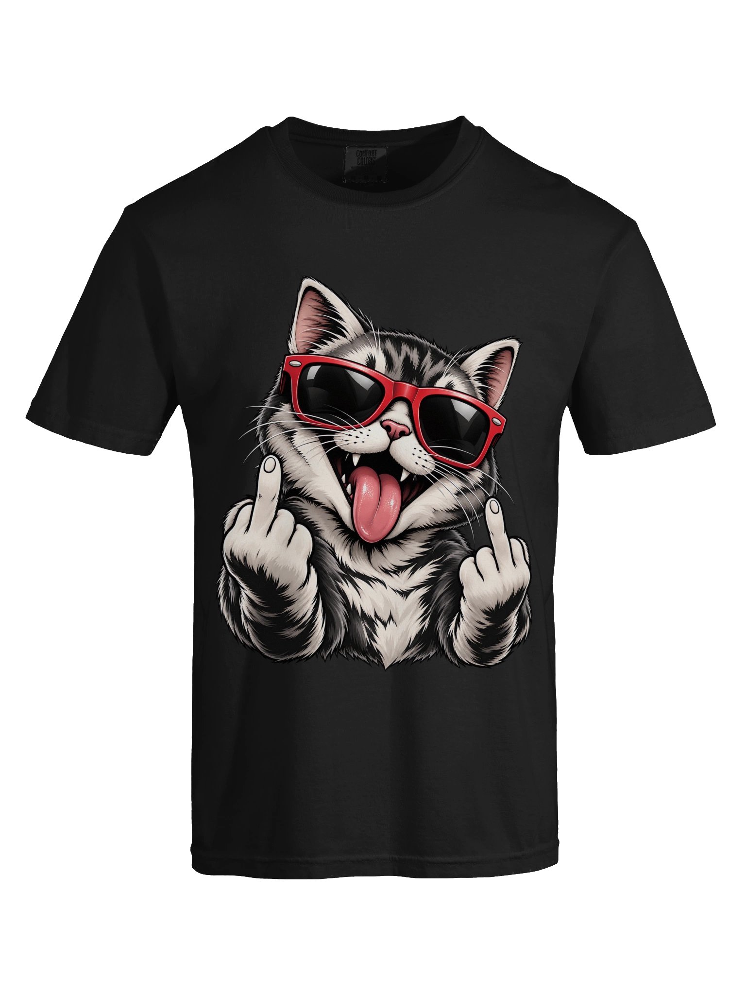 Zero Fluffs Given — Rebel Cat T-Shirt product image (67)
