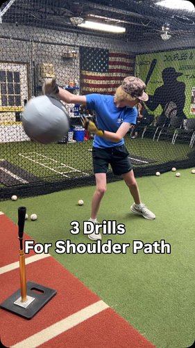 🔥3 Drills For Shoulder Path🔥

1) Med Ball Loads - Keeps your shoulders from working around.

2) Shoulder Direction drill- Foc...
