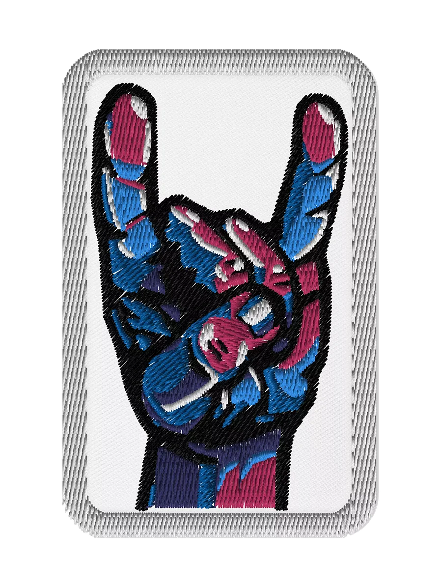 Rock On Embroidered Patch product image (1)