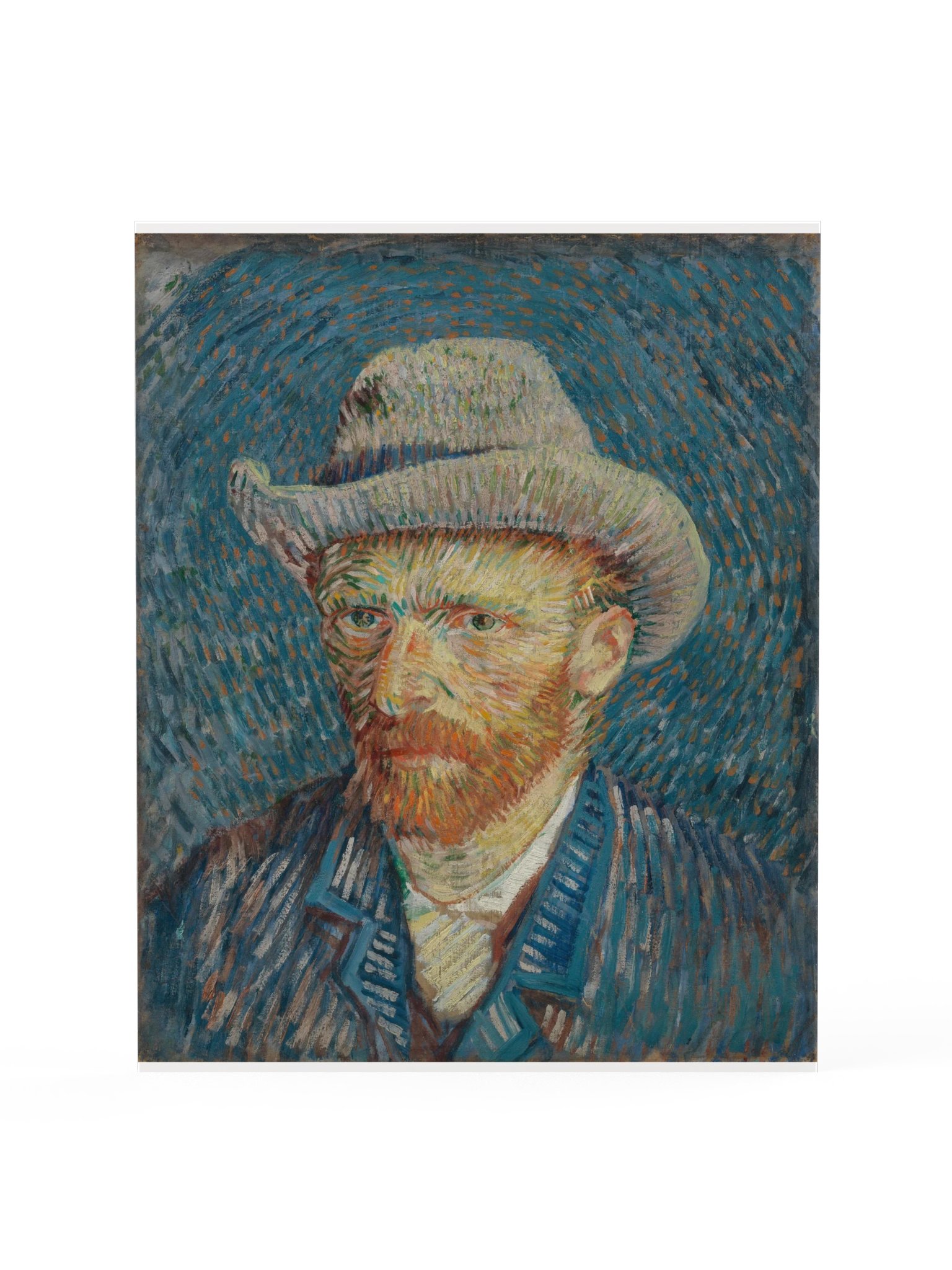 Van Gogh, Self-Portrait with Grey Felt Hat (1887) Fine Art Print product image (29)