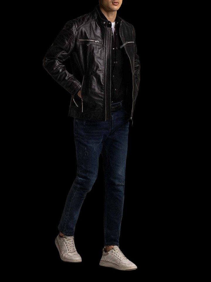 Mens Divo Leather Racer Jacket product image (2)