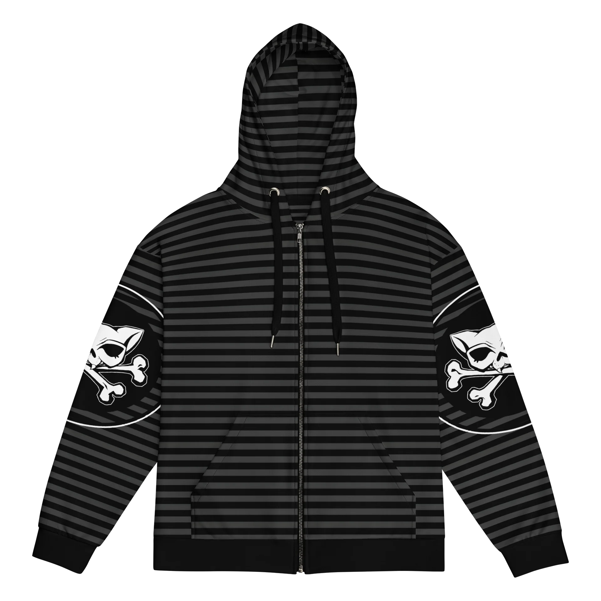 Blaque Kat Skull Remix Stripped Hoodie product image (1)