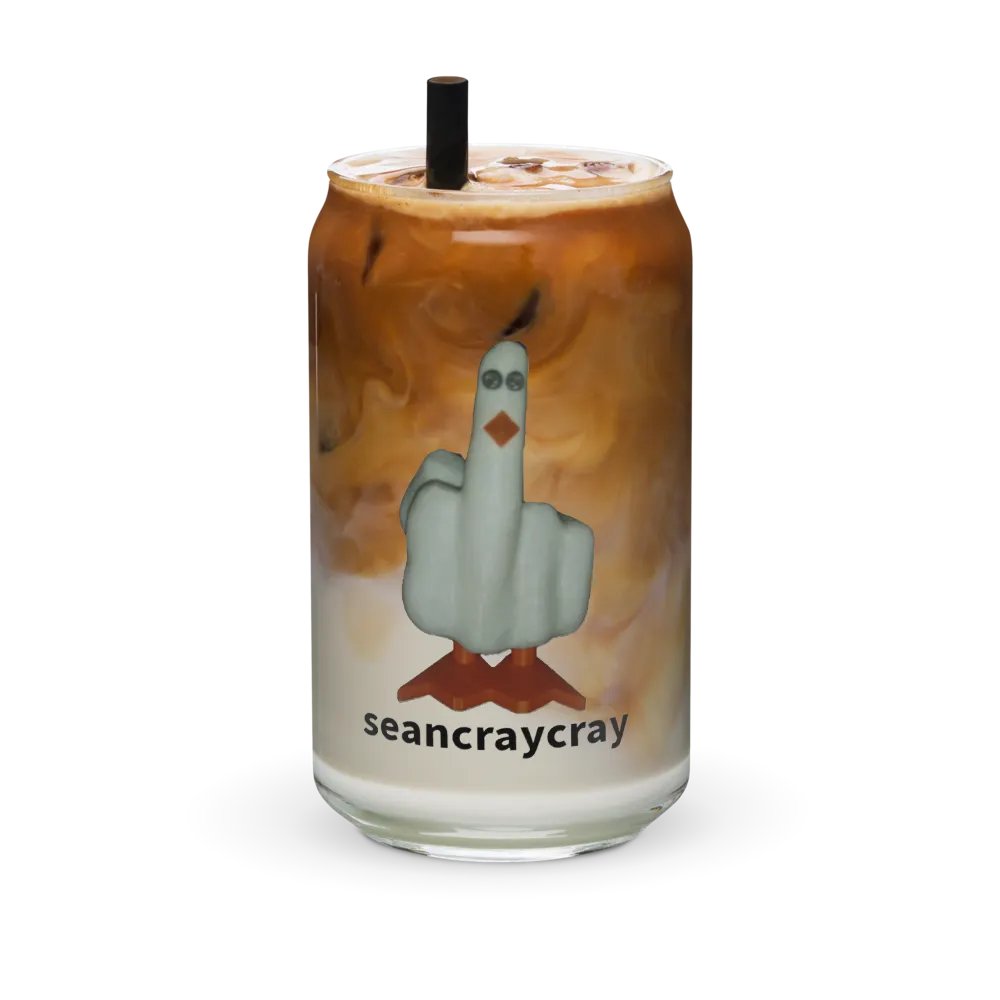 F*ck Duck 16oz coffee glass product image (36)
