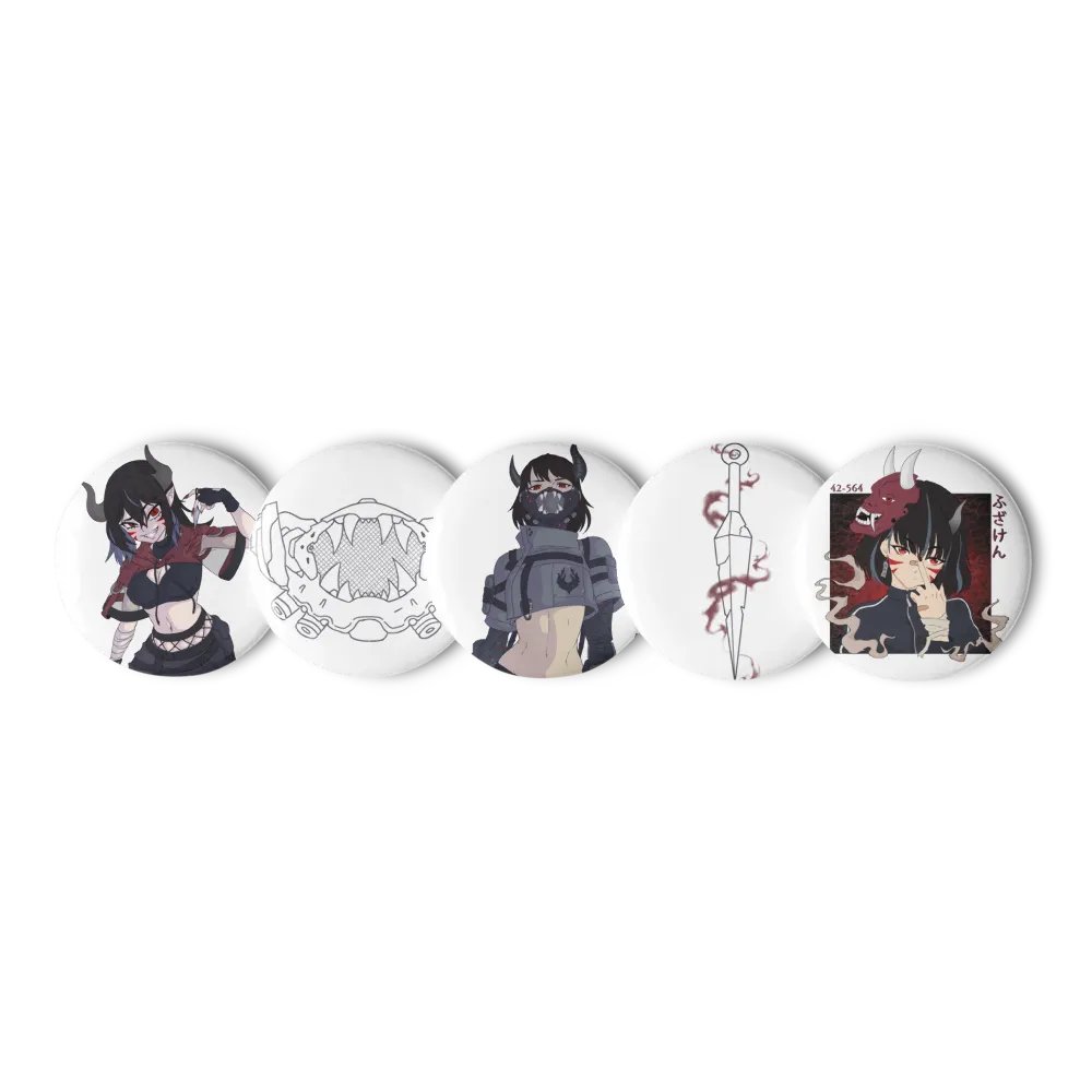 Oni Pin Button Set product image (1)