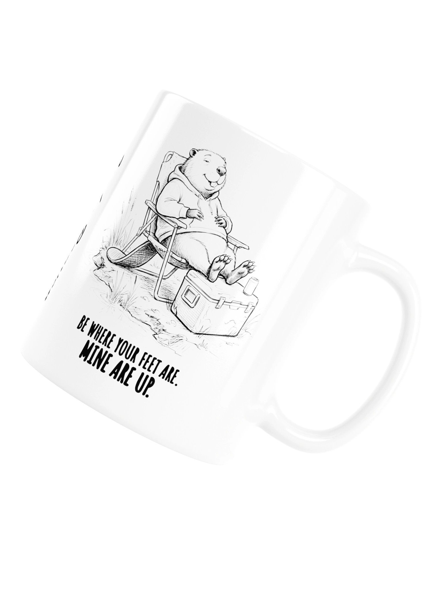 Feet Up Mug – Funny Be Where Your Feet Are Coffee Mug product image (6)