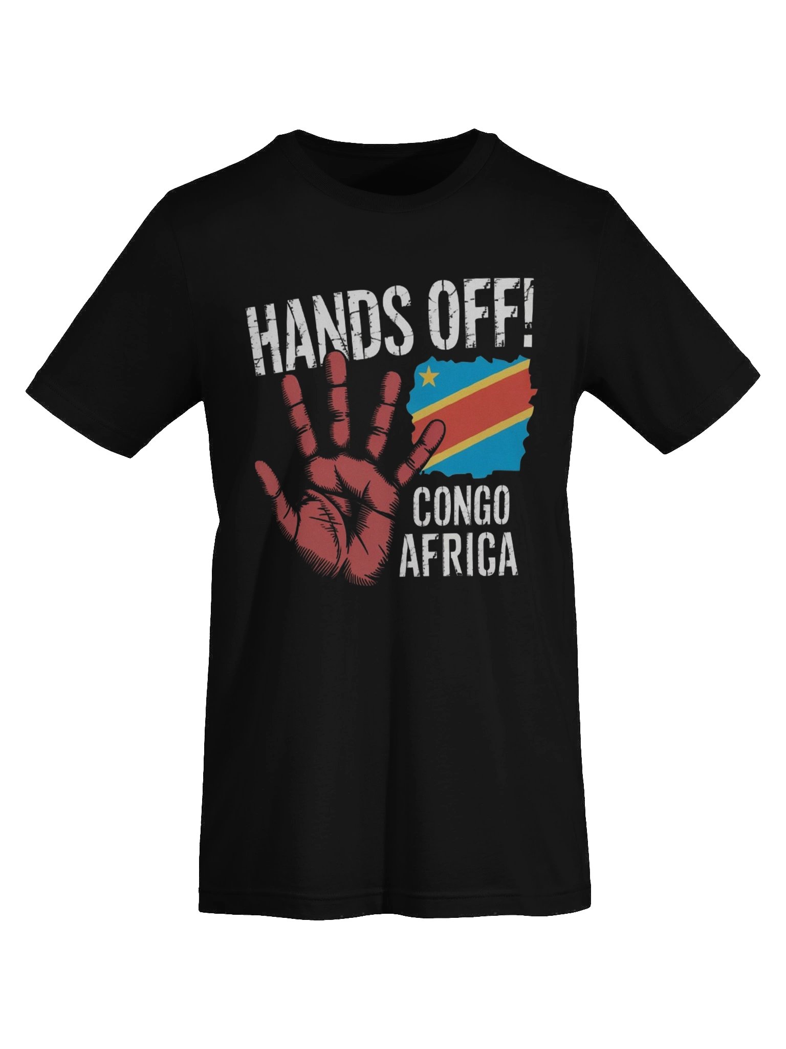 Hands Off Congo Africa African Flag Supersoft T-shirt product image (7)