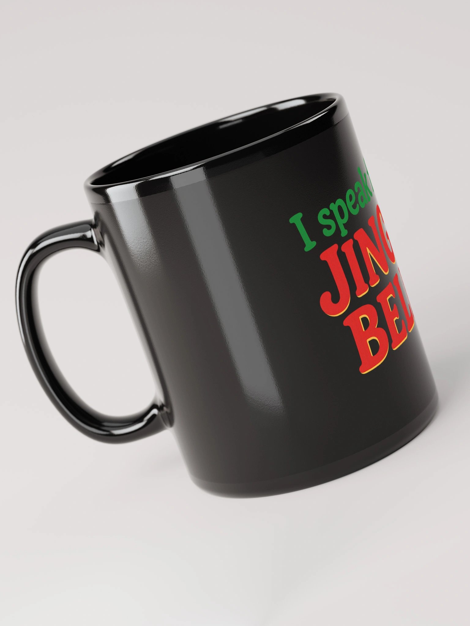 I Speak Fluent Jingle Bells Black Glossy Mug product image (4)
