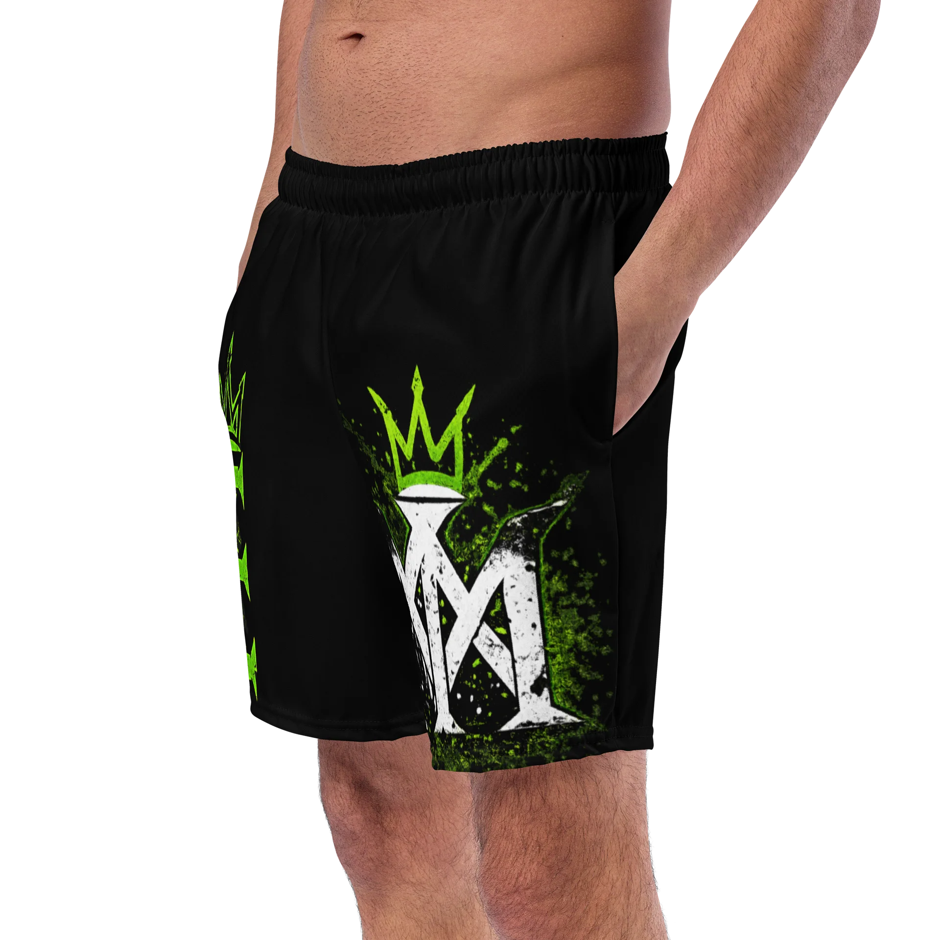 MMD Crowned Neon Graphic Swim Trunks product image (2)