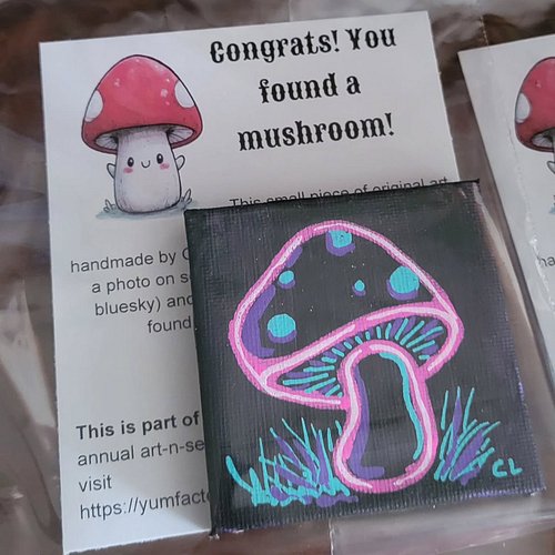 Happy #GameofShrooms 2026 - my #mushroomart pieces are all out in the wild now for people to find today!

This year, I’ve “hi...