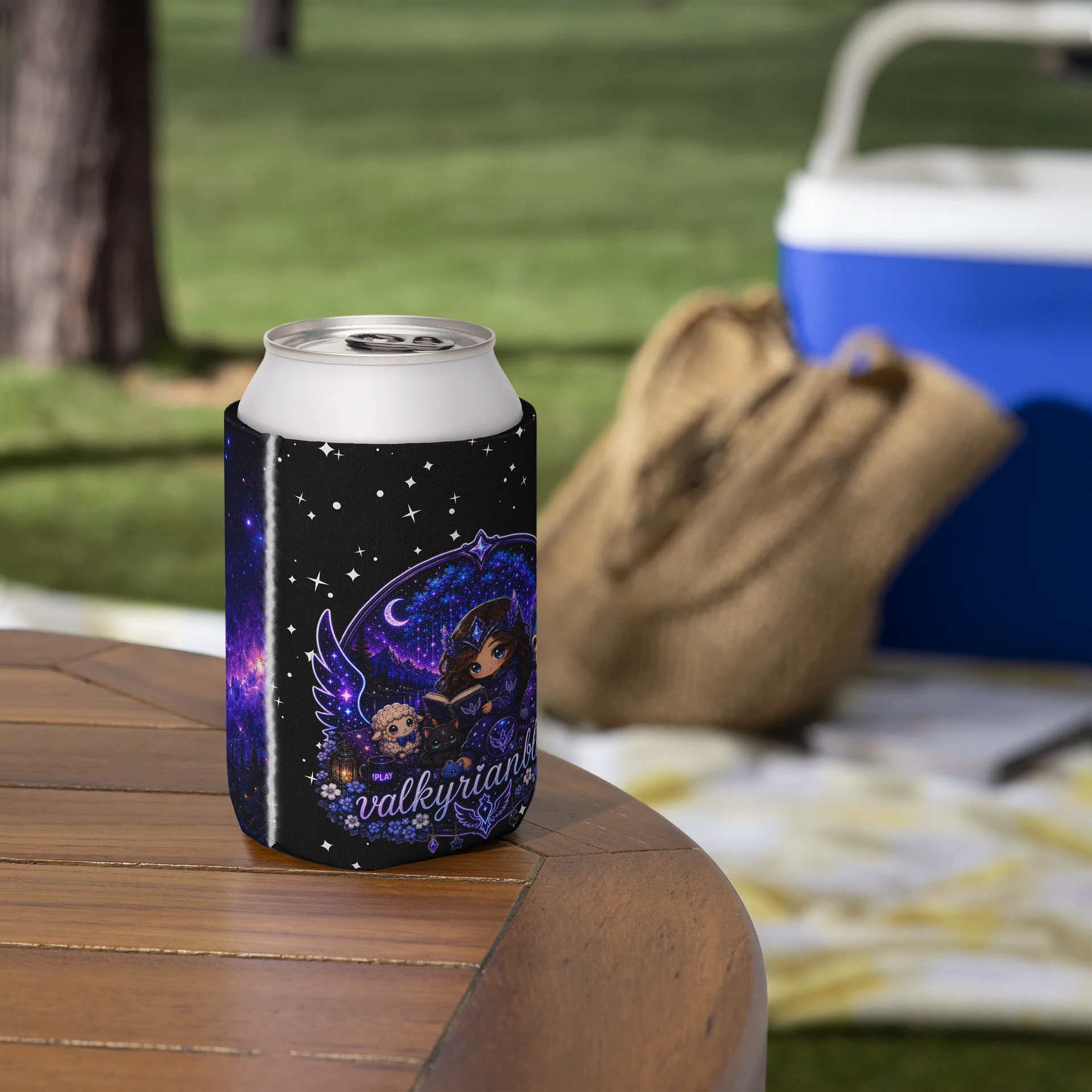 ValkyrianBlue Logo Can Cooler product image (6)