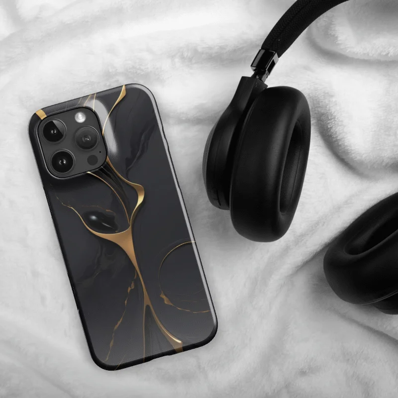 Snap Case for iPhone – Golden Noir Elegance product image (48)