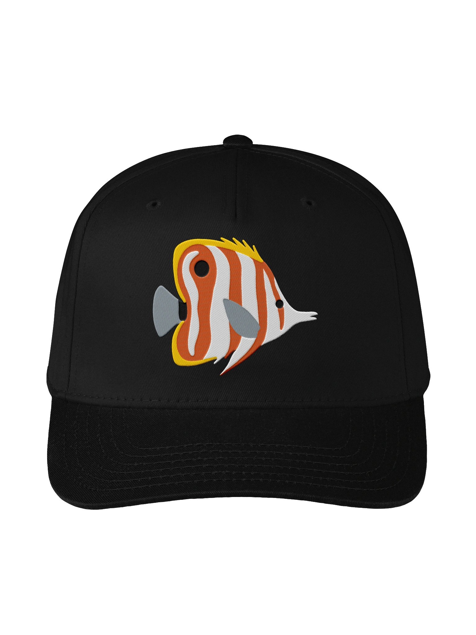 Scribbled Angelfish Mid-Profile Baseball Cap (Embroidered) for Reef and Marine Aquarium Lovers product image (1)