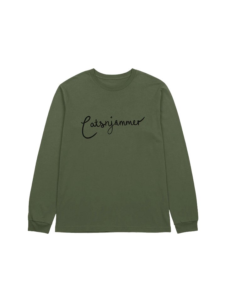 Catsnjammer Script Logo Long Sleeve T Shirt - Light product image (3)