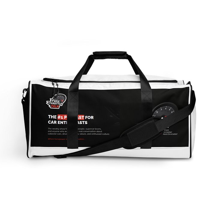All-Over Print Duffle Bag | Full Throttle Talk product image (1)