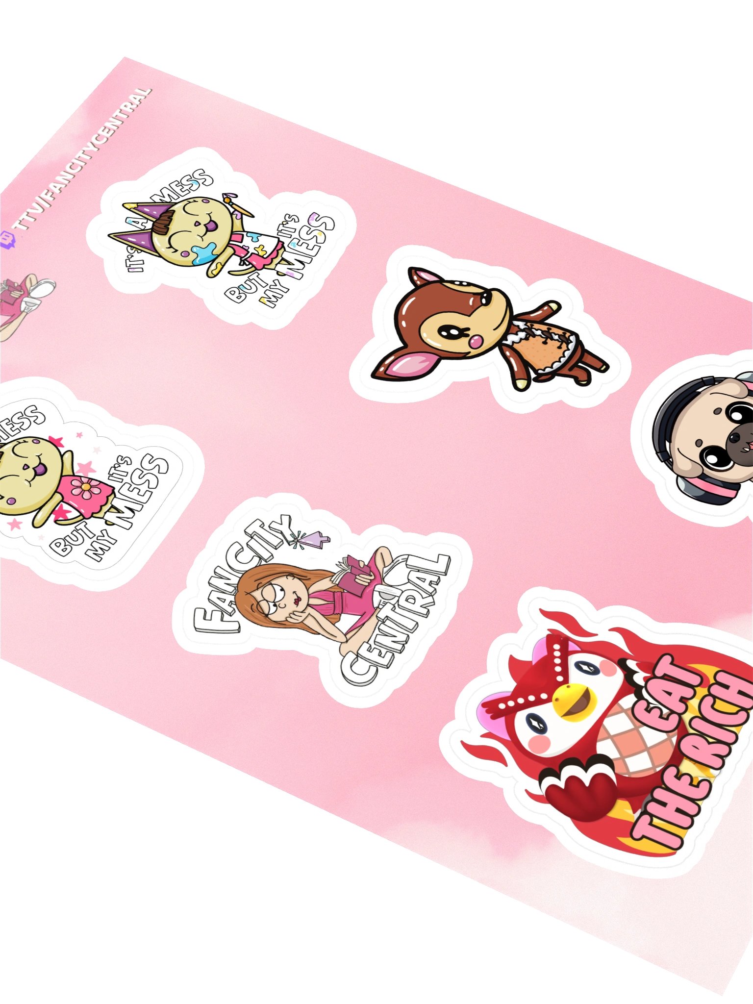 Fancity Central Summer Sticker Sheet 2026 product image (2)