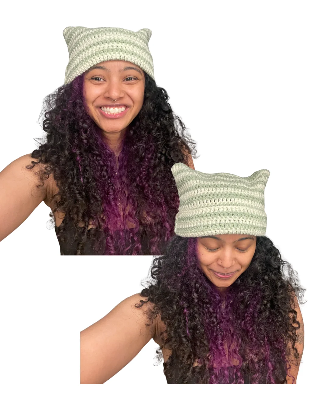 Scrap Yarn Cat Ear Beanie product image (11)
