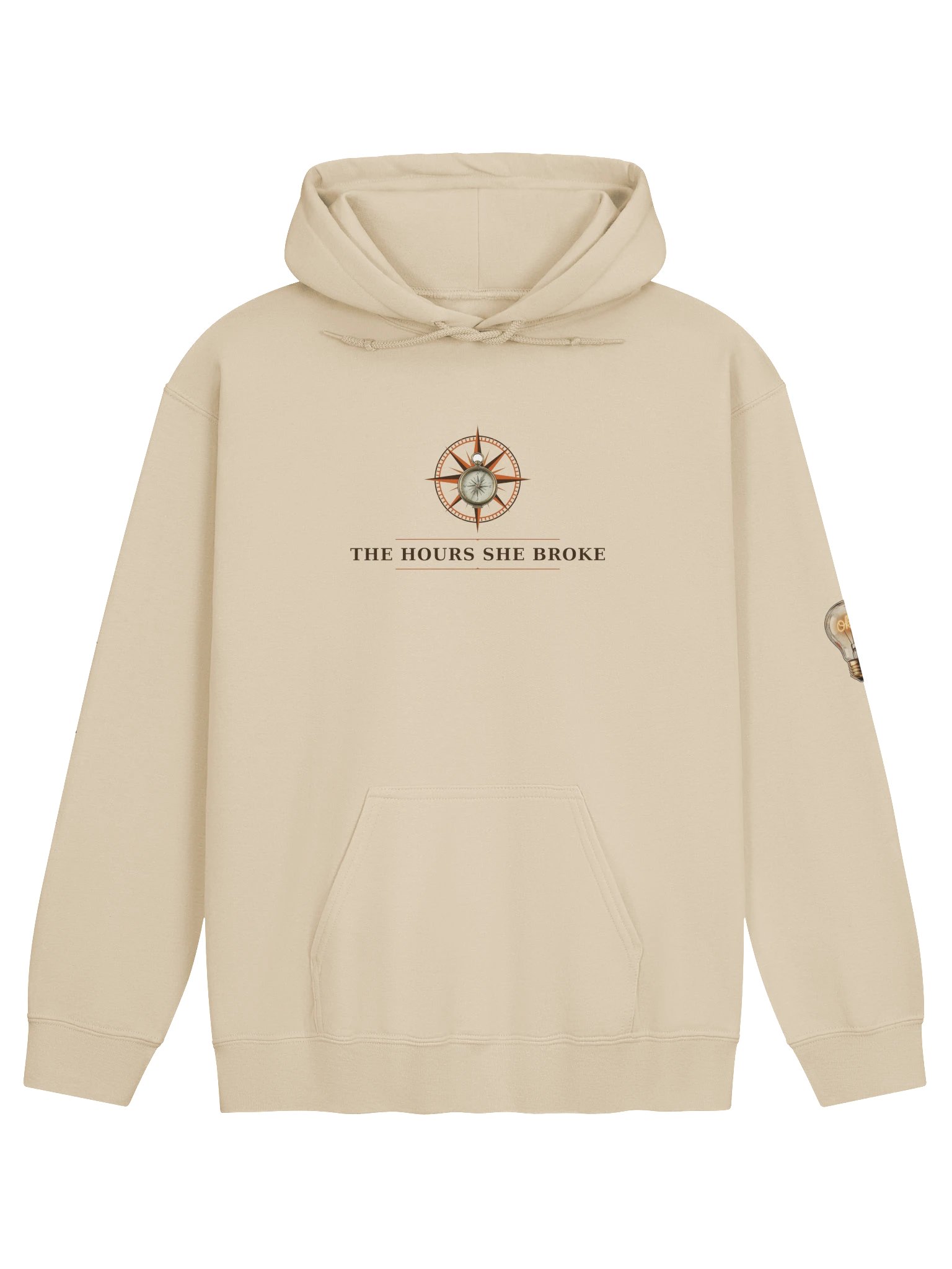 The Hours She Broke — Hoodie (Sand / Gold) product image (1)