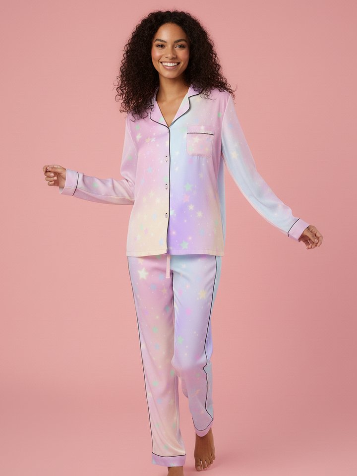 Starry Night Silky Pajama Pants product image (2)