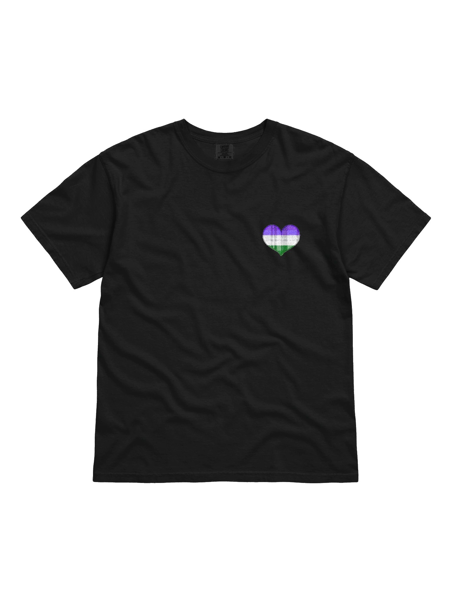 Gender Queer Flannel Heart Tee product image (1)