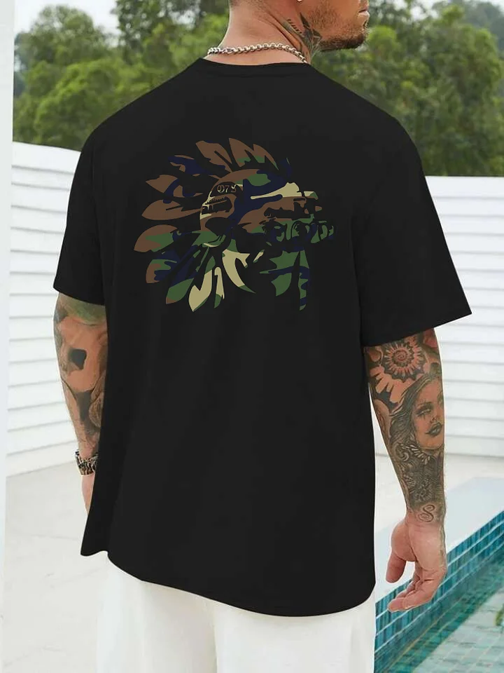 One 7 Six Black Subdued Camo Logo Graphic Tee Military product image (1)