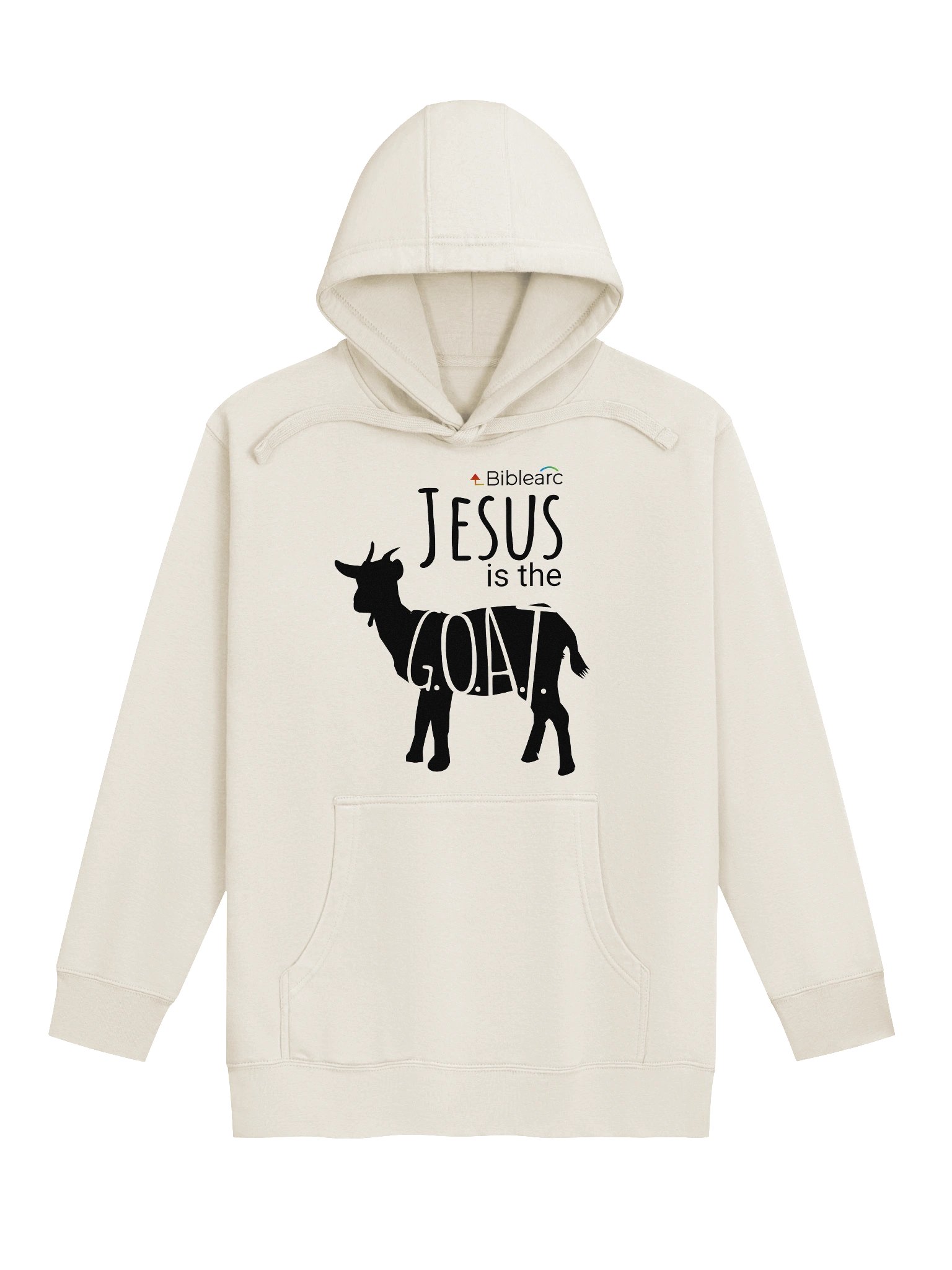 Jesus is the G.O.A.T. Hoodie (Light Colors) product image (3)